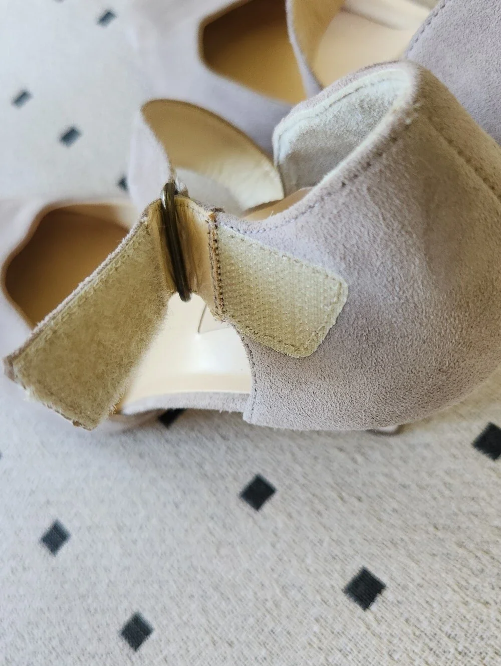 Paul Green Taupe Neutral Suede Pointed Mary-Jane  Kitten Heels